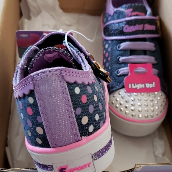 Skechers Crystal Stars Light Up Sneakers - Picture 4 of 8